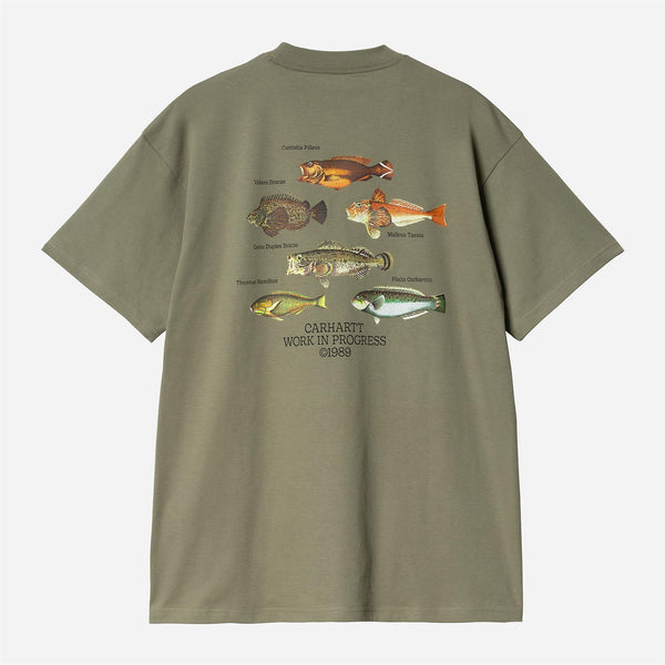 S/S Fish T-Shirt - Dollar Green