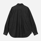 L/S Lucas Shirt - Black (stone washed)