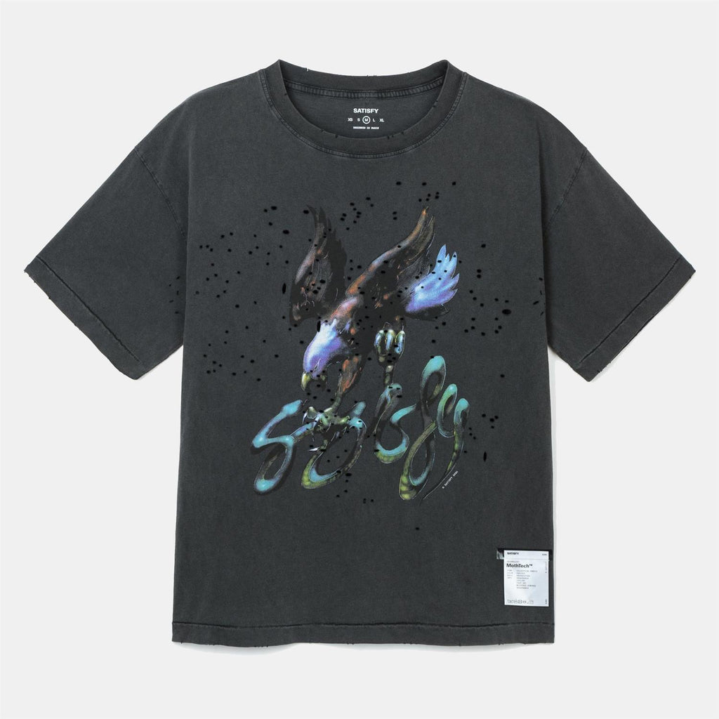 MothTech T-Shirt - Aged Black Eagle