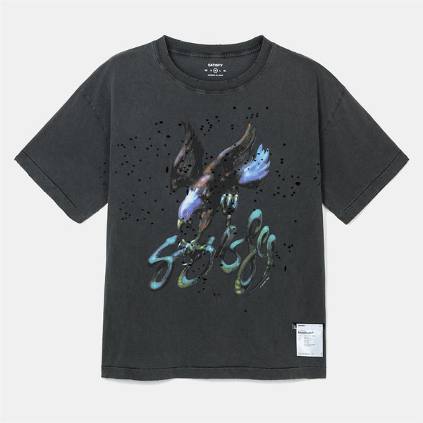 MothTech T-Shirt - Aged Black Eagle