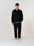 Organic Fine Cord Duty Jacket - Black