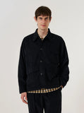 Organic Fine Cord Duty Jacket - Black