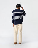 Striped Mariner Top - Navy/White