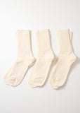 Organic Daily 3-Pack Ribbed Crew - Ivory