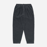 Pleated Track Pant Cord - Charcoal