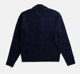 Aldrup Lambswool Cardigan - Dark Navy