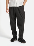 Recycled Polytech Pleated Track Pant - Black