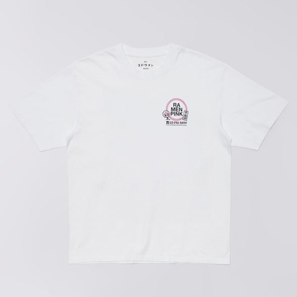 Ramen Pink T- Shirt - White