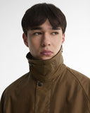 Oversized Bedale Waxed Jacket - Sand