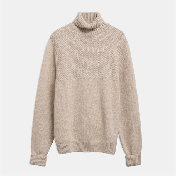 Northcliffe Submariner Rollneck Jumper - Fog