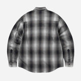 Nep Shadow Check Shirt - Navy