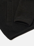 Zip Bomber Wool Fleece - Black