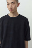 Dyed Stripe Half Sleeve - Navy
