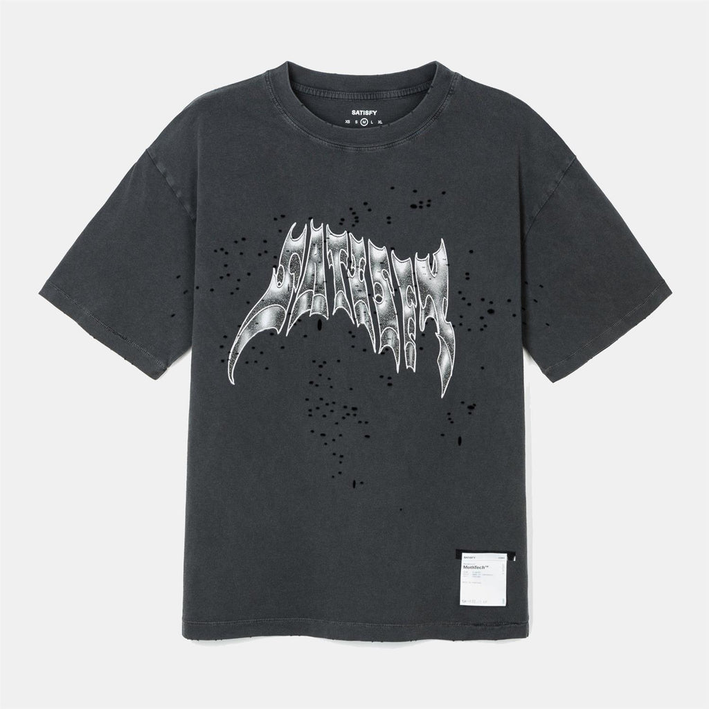 MothTech T-Shirt - Aged Black AirBrush Glitt