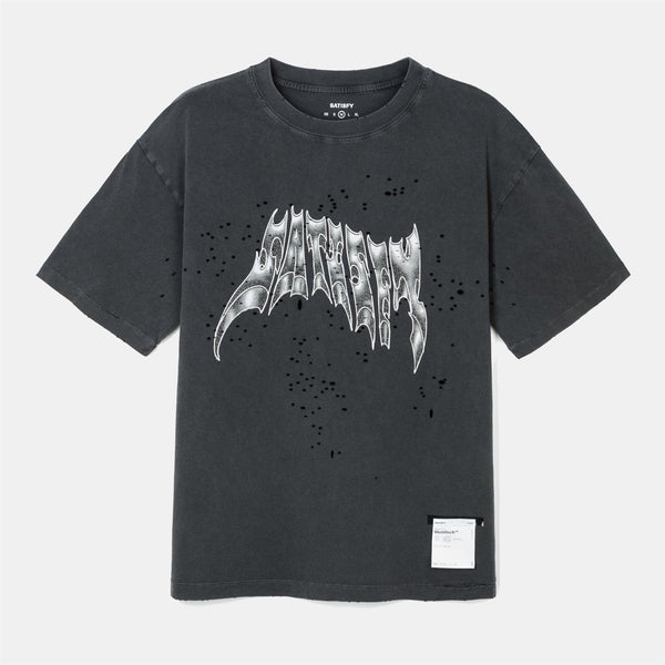MothTech T-Shirt - Aged Black AirBrush Glitt