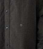 Micro Plaid Wind Shirt - Navy