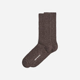 Bjarki Neps Wool Rib - Seal Brown