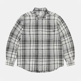 Washed Check Shirt - Grey