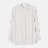Square Pocket Shirt Monk Organic Stripe - Dove