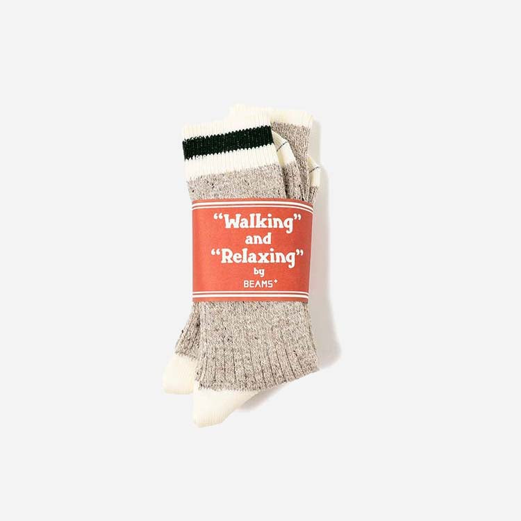 Rag Socks 2 Pack - Oatmeal/Green