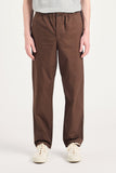 Ezra Regular Mineral Dyed Fine Twill Trousers - Espresso