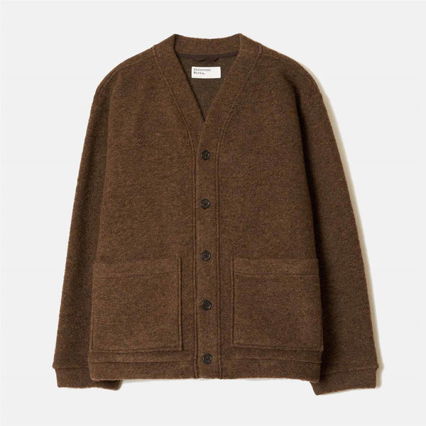 Advance Cardigan Wool Fleece - Brown Marl