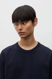 Elmelunde Soft Compact Cotton T-shirt - Dark Navy