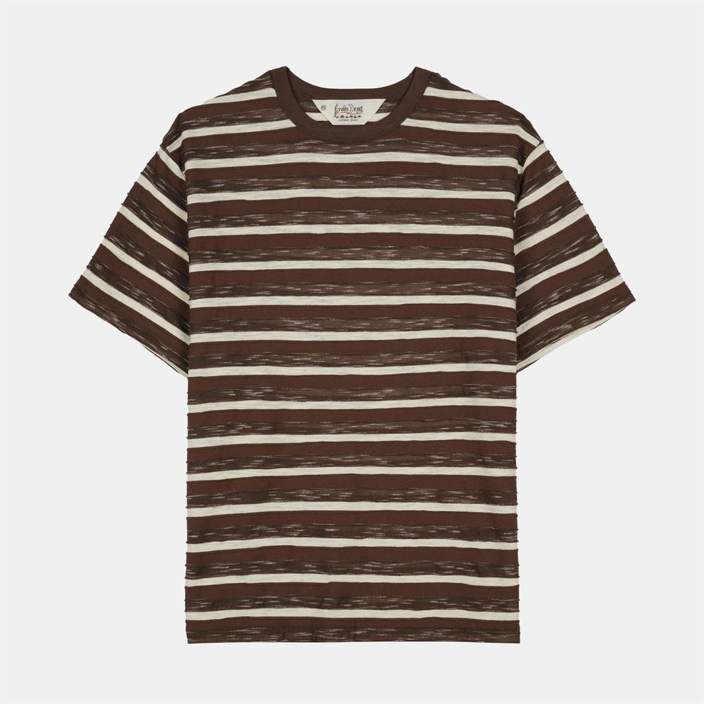 Casey Striped T-shirt - Coffee