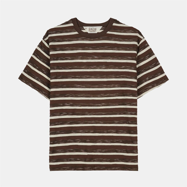 Casey Striped T-shirt - Coffee