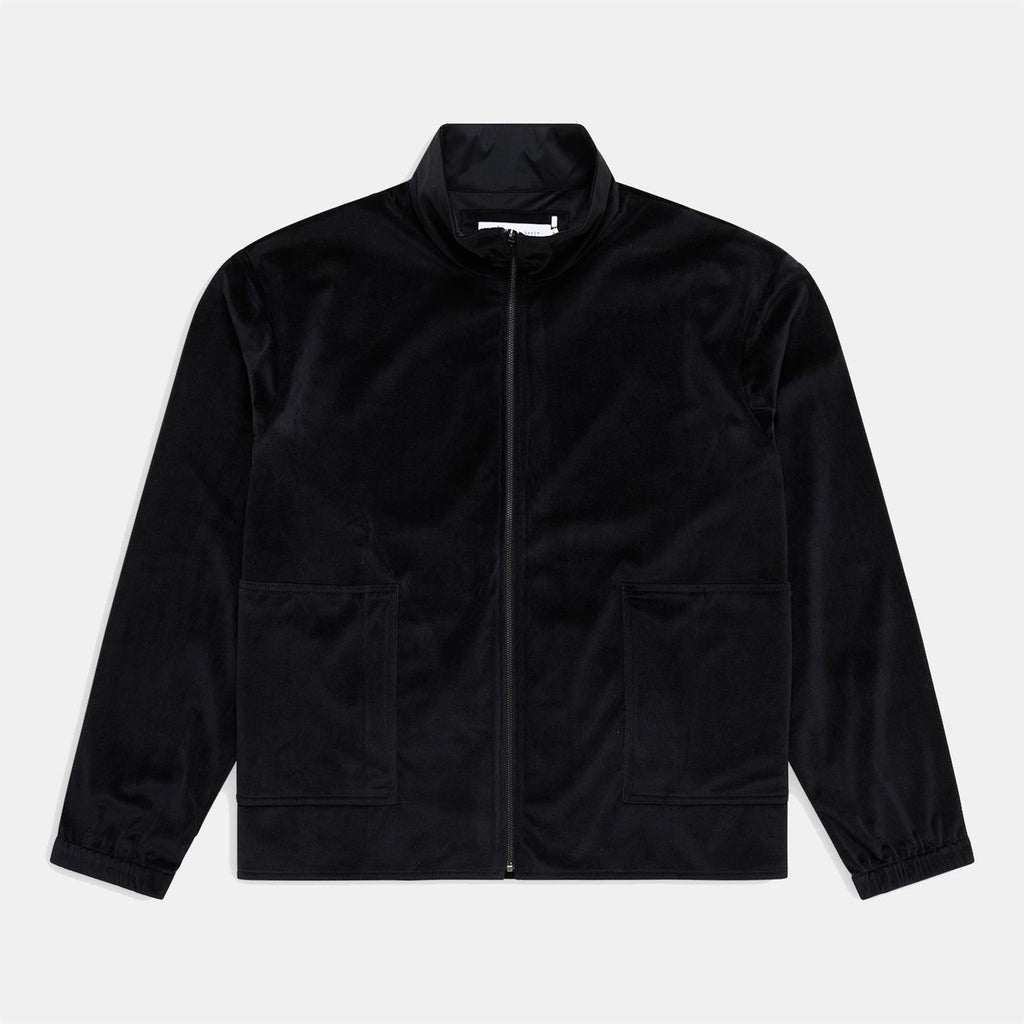 Corduroy Training Zip Jacket - Black