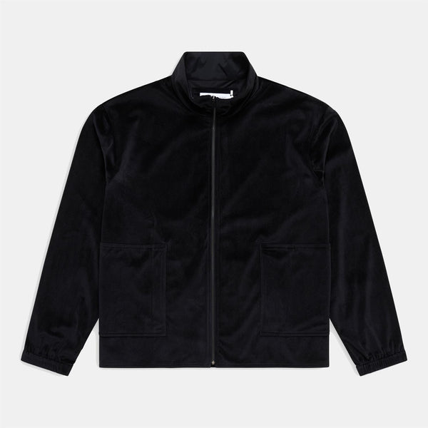 Corduroy Training Zip Jacket - Black
