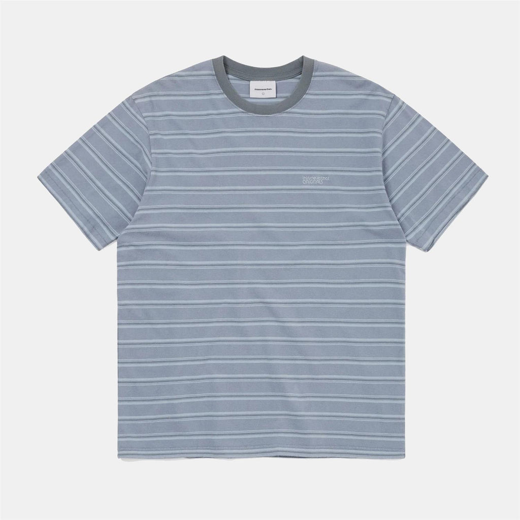 Washed Striped Tee - Blue