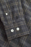 Ole Oversized Wool Check Shirt - Charcoal Grey