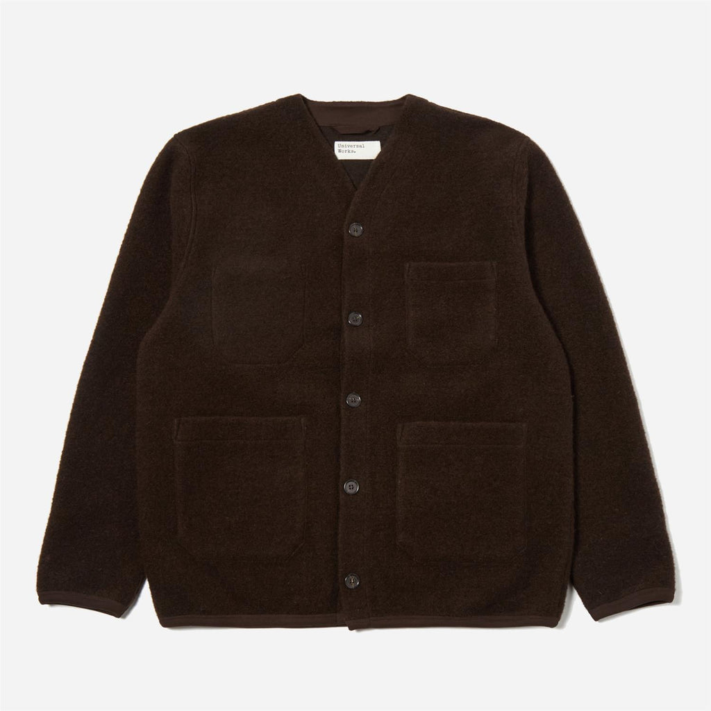 Cardigan Wool Fleece - Brown