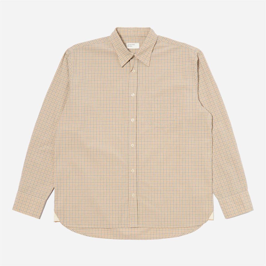 Lazy Day Shirt Shiro Check - Fawn