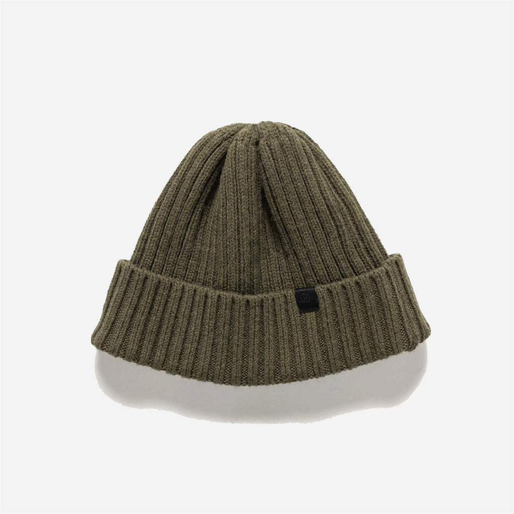 Ribbed Beanie - Lambswool - Olive
