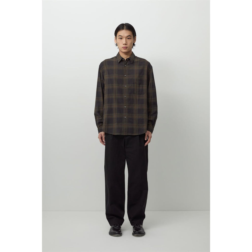 Primary Shirt - Dark Olive Plaid