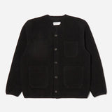 Cardigan Wool Fleece - Black