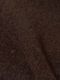 Zip Waistcoat Wool Fleece - Brown