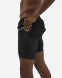 Men's Vento™ 2-In-1 Run Short - Black
