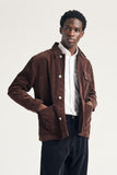 Folke Wide Corduroy Chore Jacket - Espresso