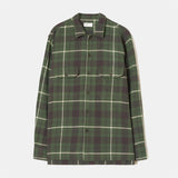L/S Utility Shirt Washed Check - Olive