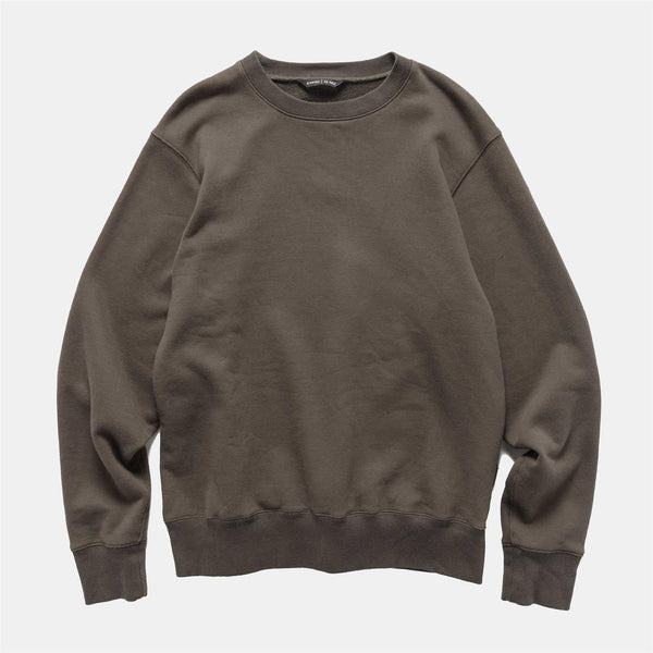 Excel Crewneck - Azuma Urake Cotton French Terry - Earth