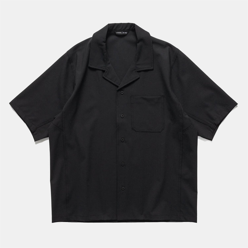 Revel S/S Shirt Tropical Wool - Black