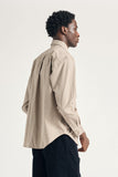 Ole Oversize Poplin Check Shirt - Walnut