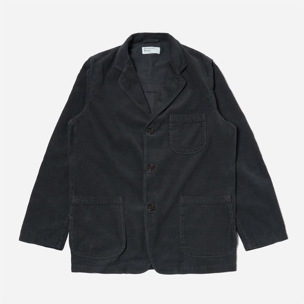 Three Button Jacket Cord - Charcoal