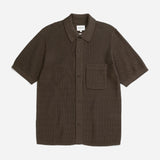 Fredensborg Mercerised Cotton Knitted Shirt - Turkisk Coffee