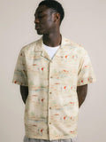 Crammond Shirt - Oatmeal Golf Print