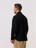 Kendal Cotton Travail Overshirt - Black