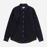 L/S Madison Cord Shirt - Dark Navy/Dark Navy